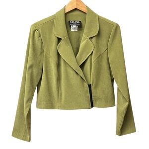 Vintage cropped moto jacket, 10 Petite